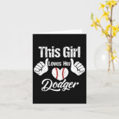 Mädchen Lieben Ihr Dodger verkaufen Sport Verkauf Karte (Gelbe Blume)