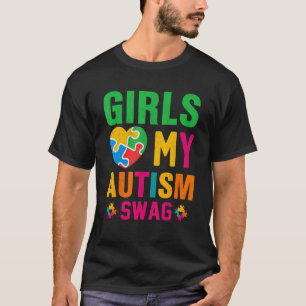 Mädchen lieben meinen Autismus-Swag Autistischer T-Shirt