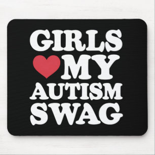 Mädchen lieben meinen Autismus-Swag lustige Aufklä Mousepad