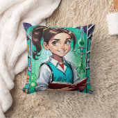 Mädchen lieben Wissenschaft! Kissen (Decke)