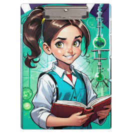 Mädchen lieben Wissenschaft! Klemmbrett