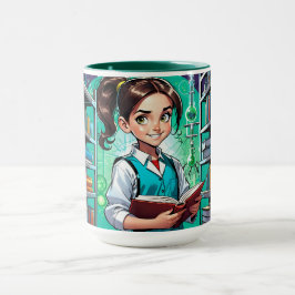 Mädchen lieben Wissenschaft! Tasse