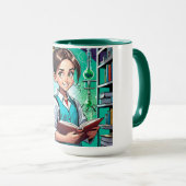 Mädchen lieben Wissenschaft! Tasse (VorderseiteRechts)