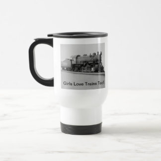 Mädchen lieben Züge auch! Vintage-Dampflokomotive Reisebecher