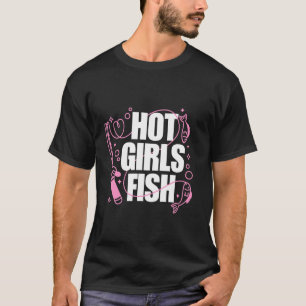 Mädchen liebt Angeln Angel-Mädchen Heiße Mädchen F T-Shirt