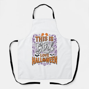 Mädchen Liebt Halloween Vintage Süßer Gruseliger S Schürze