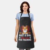 Mädchen liebt Hundetraining Corgi Schürze (Getragen)