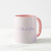 Mädchen Lila Blumen Pferd Tasse (VorderseiteRechts)