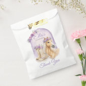 Mädchen Lila Florales Pferd Geburtstag Geschenktütchen (Versiegelt)