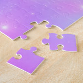 Mädchen Lila-Gradient-Notebook Puzzle (Seite)