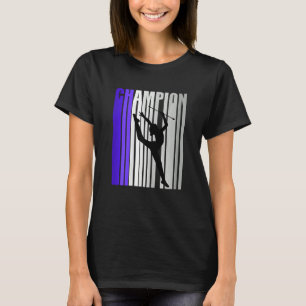 Mädchen Lila Rhythmische Gymnastik Geburtstagsgymn T-Shirt