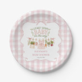 Mädchen Local Geboren Baby-Party Pappteller (Vorderseite)