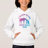 Mädchen Lustiger Winter Pferd Kapuzenpullover Hoodie (Vorderseite)