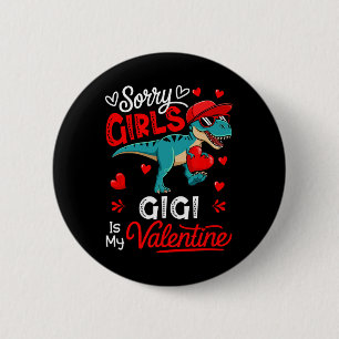 Mädchen Lustiger Witz Gigi Ist Mein Valentins T-Re Button