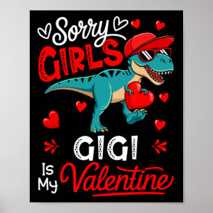 Mädchen Lustiger Witz Gigi Ist Mein Valentins T-Re Poster