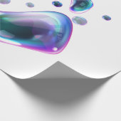 Mädchen machen Seifenblase Geschenkpapier (Ecke)