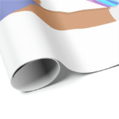 Mädchen machen Seifenblase Geschenkpapier (Rolleneckpunkt)