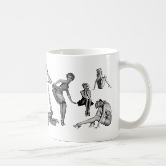 Mädchen Mädchen Mädchen Kaffeetasse (Rechts)