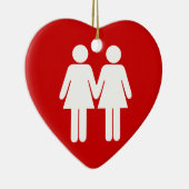 Mädchen + Mädchen-Verzierung Keramik Ornament (Rechts)