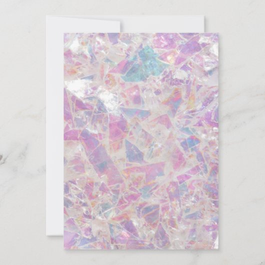 Mädchen mädchenhaft lila pink unicorn 1. Geburtsta Einladung (Rückseite)