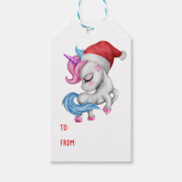 Mädchen Magical Unicorn Regenbogen Kinder Weihnach Geschenkanhänger