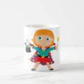 Mädchen-Magier Kaffeetasse (Mittel)