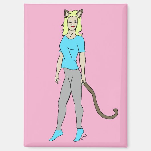 Mädchen Magnet (Vorderseite)