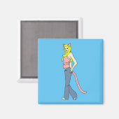 Mädchen Magnet (Vorderseite/Rückseite)