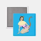 Mädchen Magnet (Vorderseite/Rückseite)