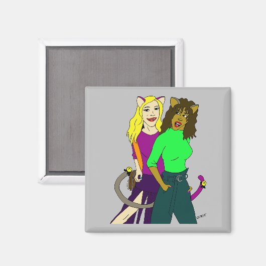 Mädchen Magnet (Vorderseite/Rückseite)