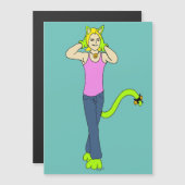 Mädchen Magnetkarte (Vorne/Hinten)