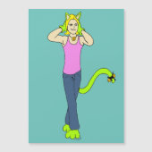 Mädchen Magnetkarte (Vorderseite)