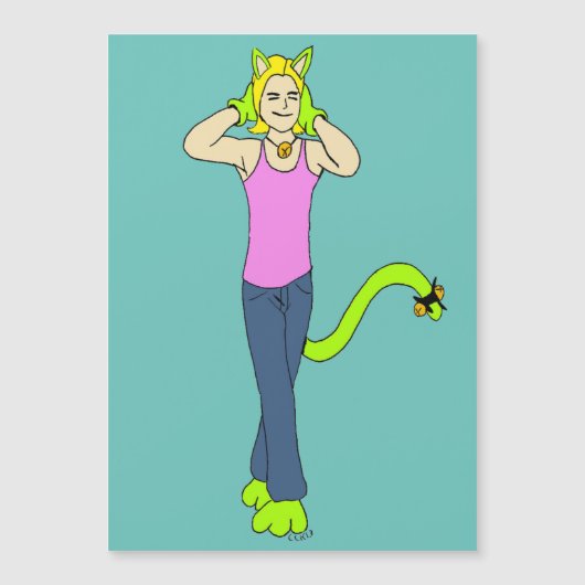 Mädchen Magnetkarte (Vorderseite)