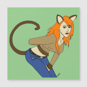 Mädchen Magnetkarte