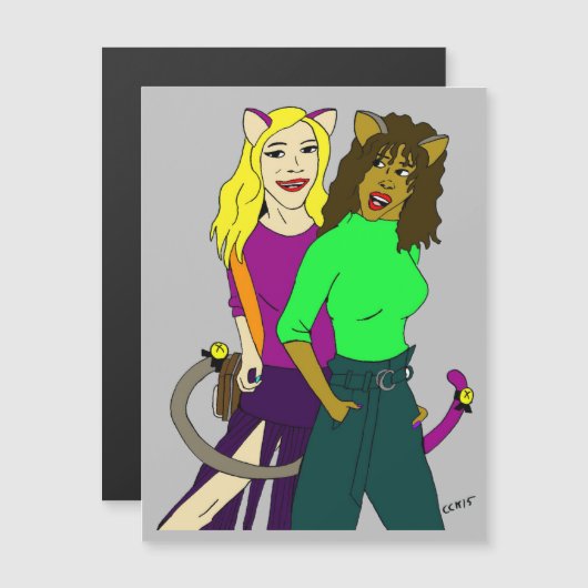 Mädchen Magnetkarte (Vorne/Hinten)