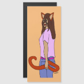 Mädchen Magnetkarte (Vorne/Hinten)