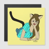 Mädchen Magnetkarte (Vorne/Hinten)