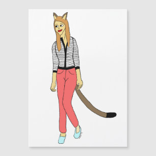 Mädchen Magnetkarte