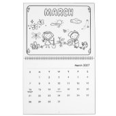 Mädchen Malen Kalender (Mär 2027)