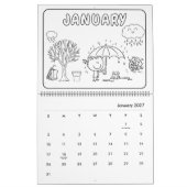 Mädchen Malen Kalender (Jan 2027)