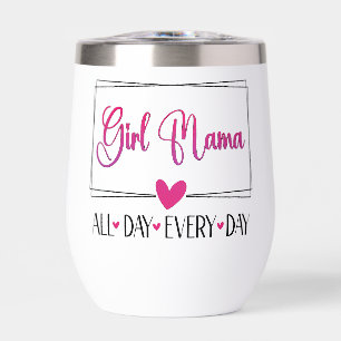 Mädchen Mama den ganzen Tag