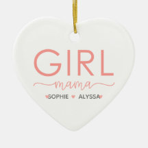 Mädchen Mama Personalisiert mit den Namen der Toch