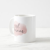 Mädchen-Mamawatercolor-Tasse Kaffeetasse (Vorderseite Links)