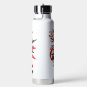 Mädchen Mannschaft roter schwarzer Volleyball-Star Trinkflasche (rechts)