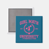 Mädchen-Math-Universität Es ist grundsätzlich lust Magnet (Vorderseite/Rückseite)