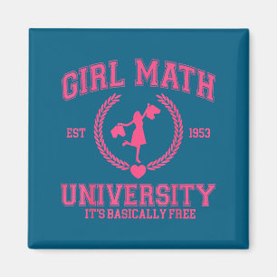 Mädchen-Math-Universität Es ist grundsätzlich lust Magnet