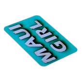 Mädchen Maui Grün Magnet (Rechte Seite)