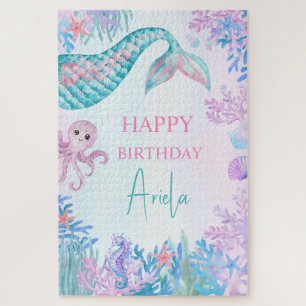 Mädchen Meerjungfrau Bash unter dem Meer 1. Geburt Puzzle