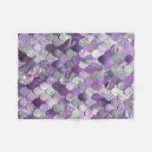 Mädchen-Meerjungfrau-Fleece-Decke - lila Fleecedecke (Vorderseite (Horizontal))