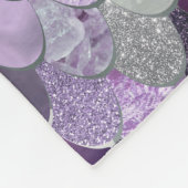 Mädchen-Meerjungfrau-Fleece-Decke - lila Fleecedecke (Ecke)